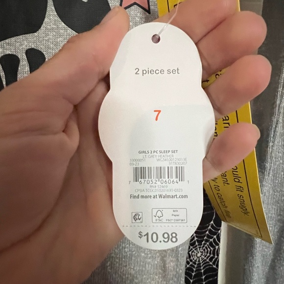 NWT PJ Set Halloween size 7 - Picture 2 of 4